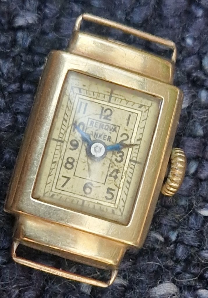 Art Deco (?) dameshorloge Goud, volledig gekeurd 14Krt. 585, Antiek en Kunst, Ophalen of Verzenden, Goud