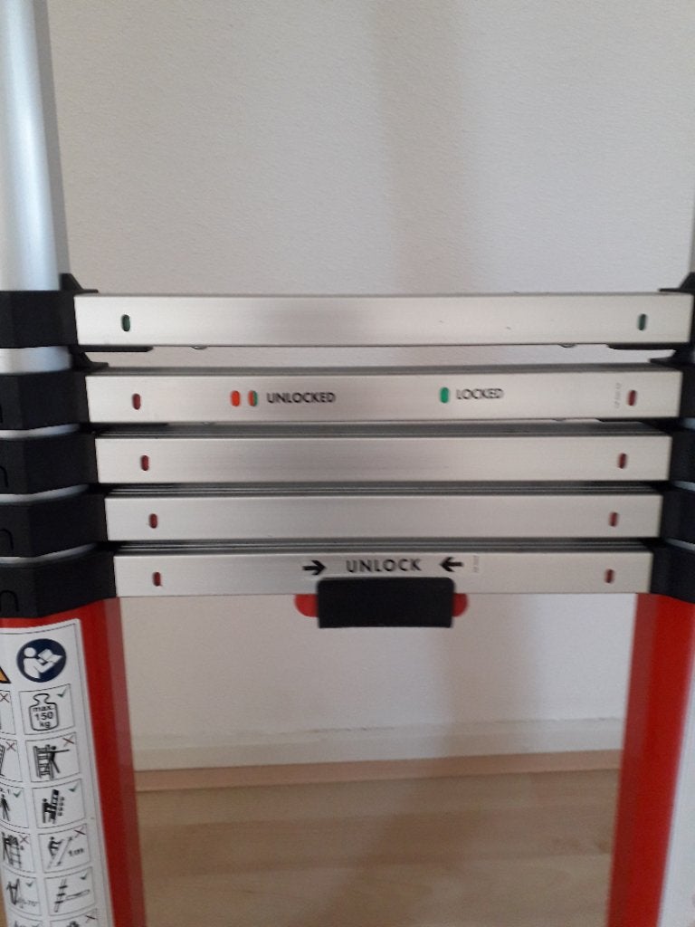 telescoopladder, Ophalen, Zo goed als nieuw, Ladder, Opvouwbaar of Inschuifbaar