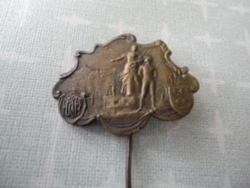 Franse speld, Federation Gymnastic Parijs 1921-1922, Verzenden, Zo goed als nieuw, Sport, Speldje of Pin