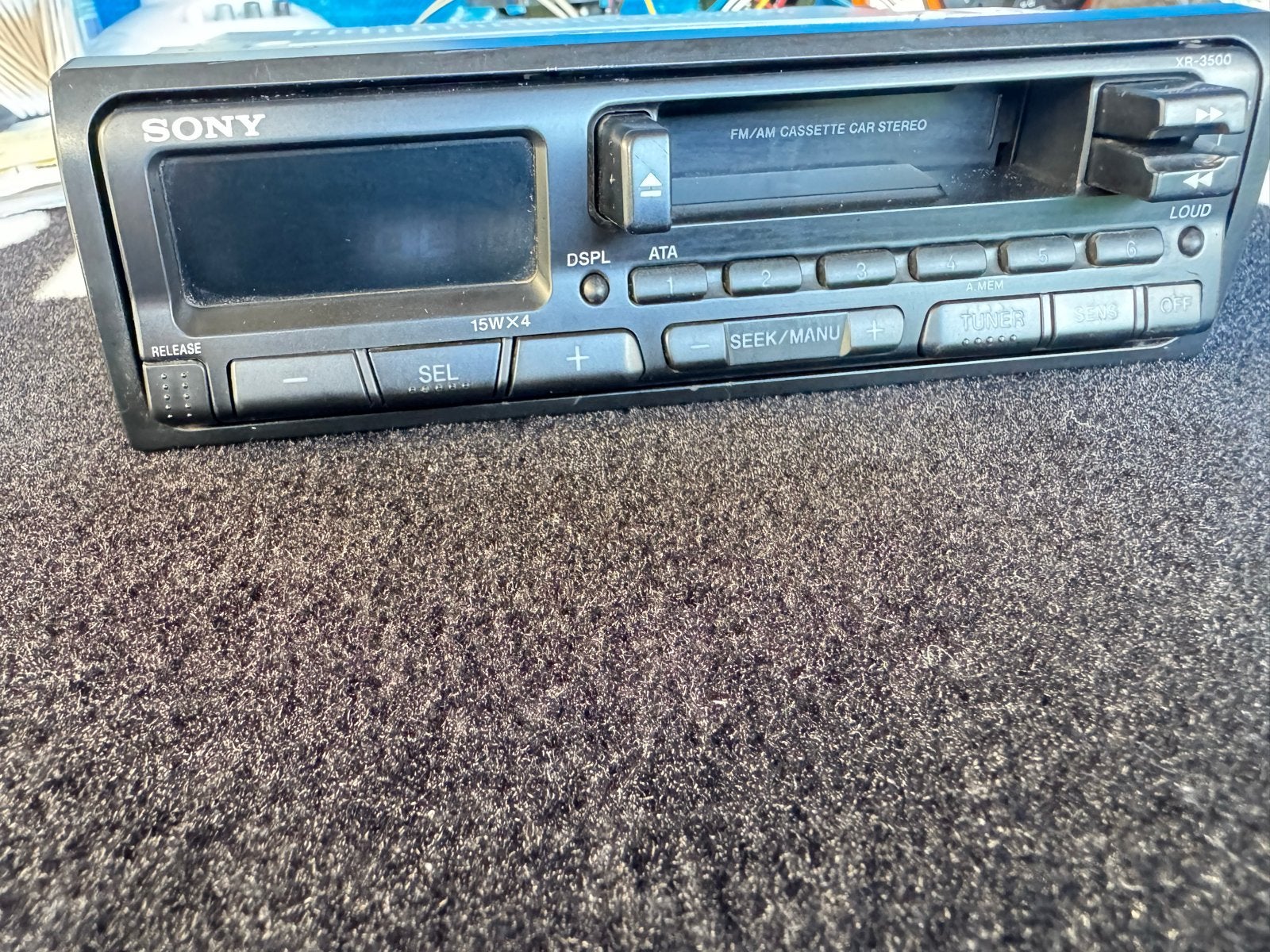 Sony XR-3400 FM/AM Cassette Autoradio - Vintage, Ophalen of Verzenden, Zo goed als nieuw