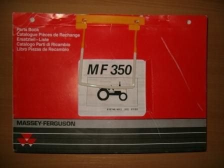 Onderdelenboek MF 350, Boeken, Ophalen of Verzenden, Gelezen, Tractor en Landbouw