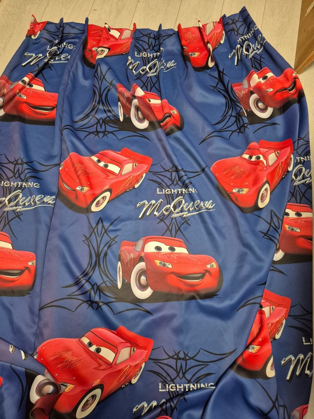 mooie Cars Lightning McQueen Gordijnen - Blauw/Rood, Ophalen of Verzenden