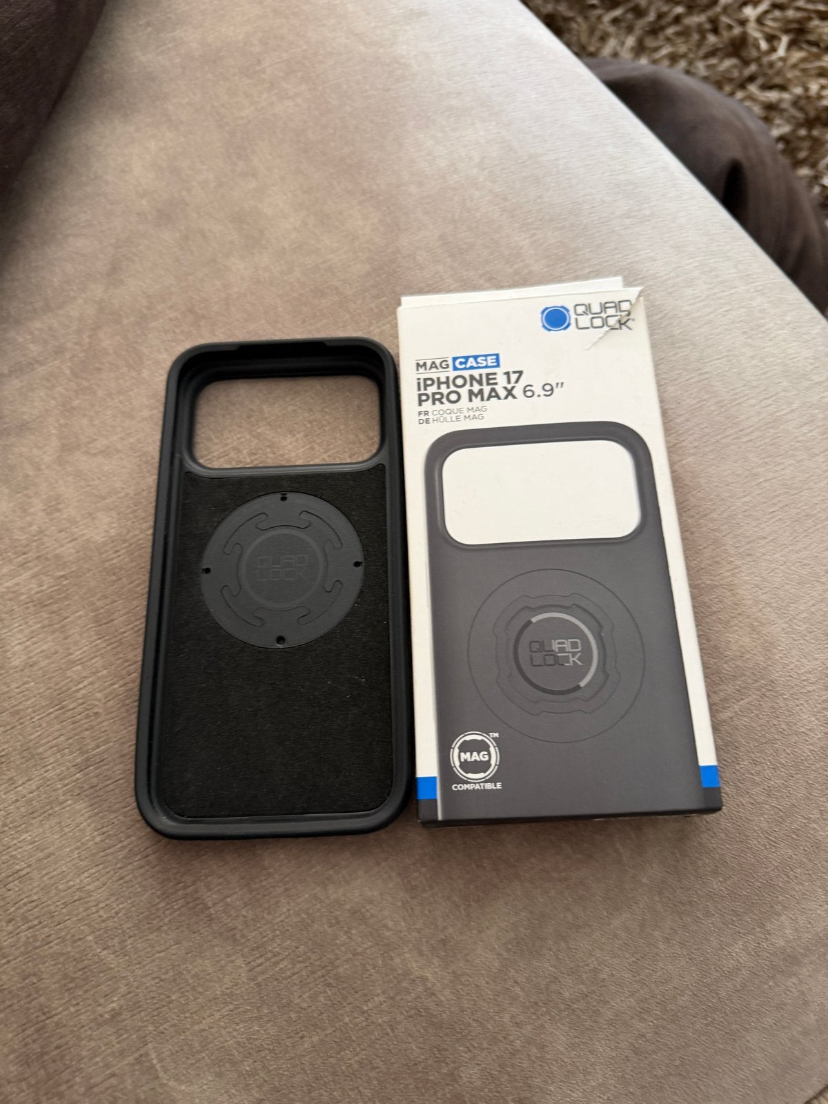 Quad Lock Hoesje voor iPhone 17 Pro Max, IPhone 17, Zwart, Quad Lock, Nieuw