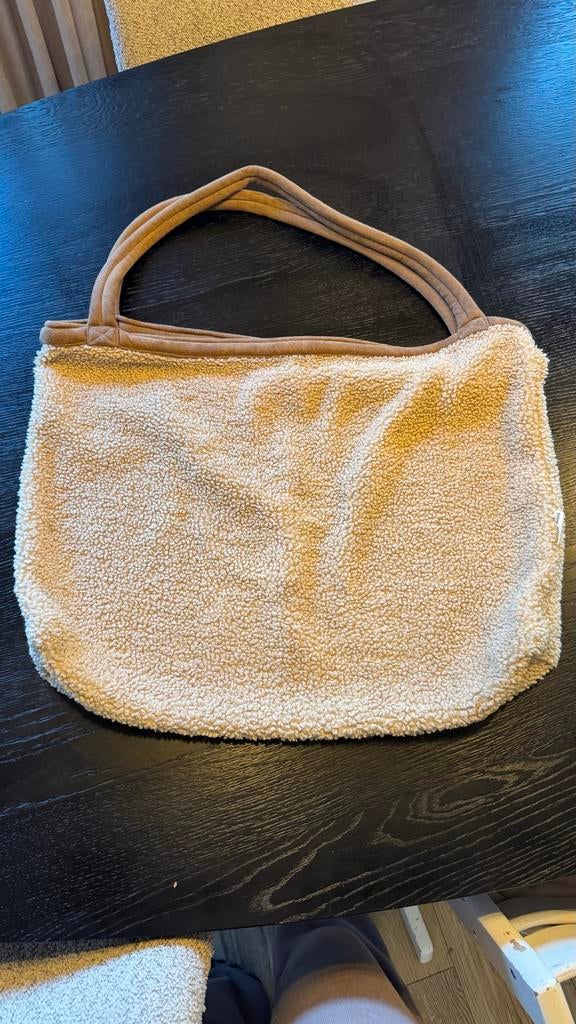 Studio Noos Luiertas Tas - Teddy Stof, Ophalen of Verzenden, Zo goed als nieuw, Beige, Overige merken