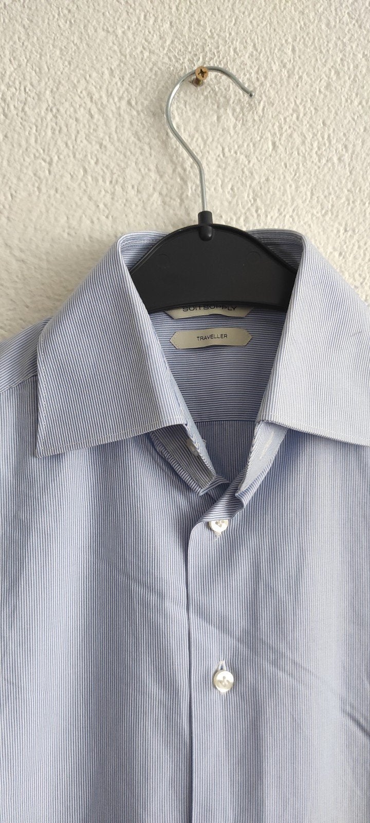 SuitSupply Slim Fit Traveller overhemd maat 37, Kleding | Heren, Overhemden, SuitSupply, Blauw, Halswijdte 38 (S) of kleiner, Ophalen of Verzenden