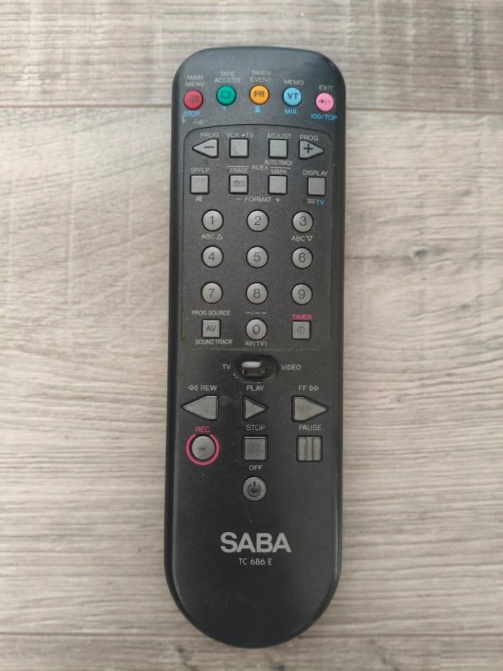 Saba TC 686 E afstandsbediening, Ophalen of Verzenden, Gebruikt, Origineel