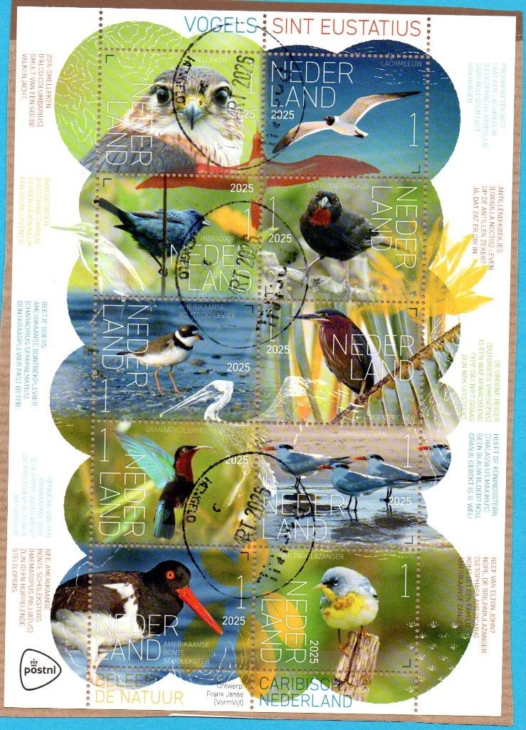 Nederland Beleef De Natuur Vogels 2025, Verzenden, Gestempeld