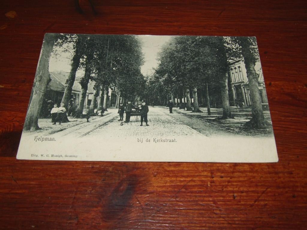 559- HELPMAN, BIJ DE KERKSTRAAT, Verzenden, Voor 1920, Gelopen, Groningen
