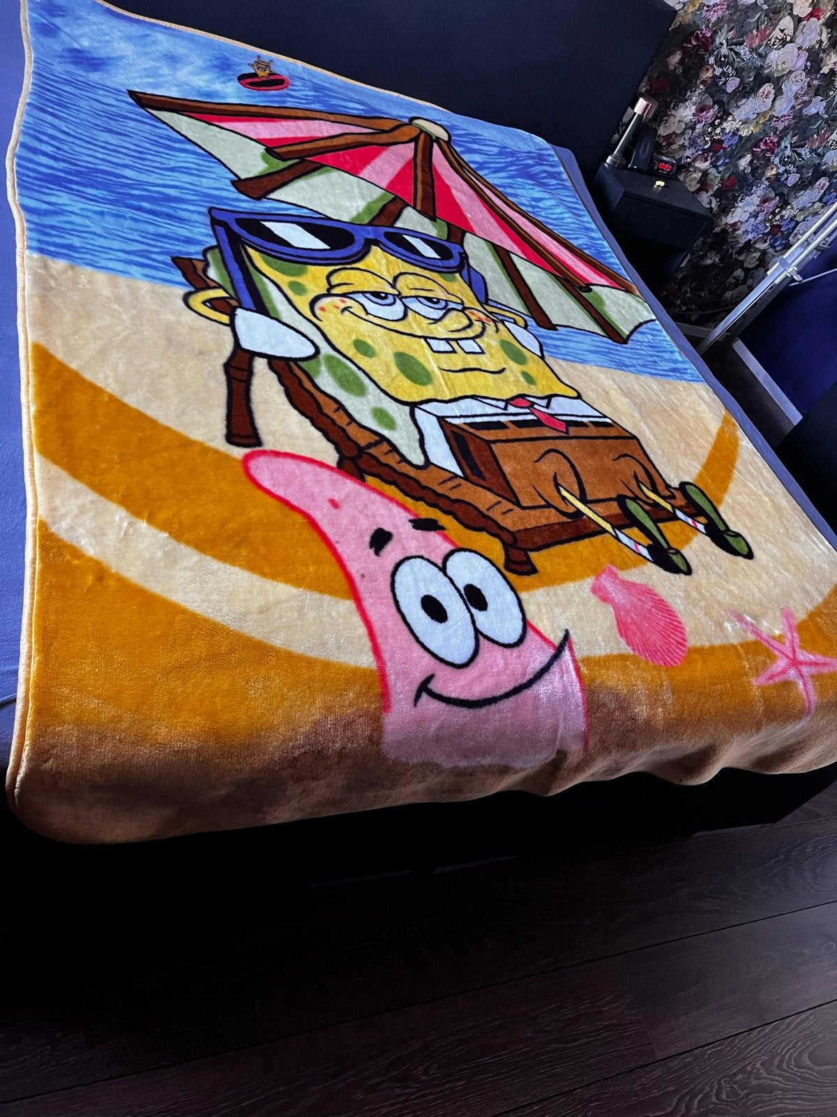 Spongebob en Patrick deken - 160x220 cm, Ophalen, Overige merken, Gebruikt, Meerkleurig