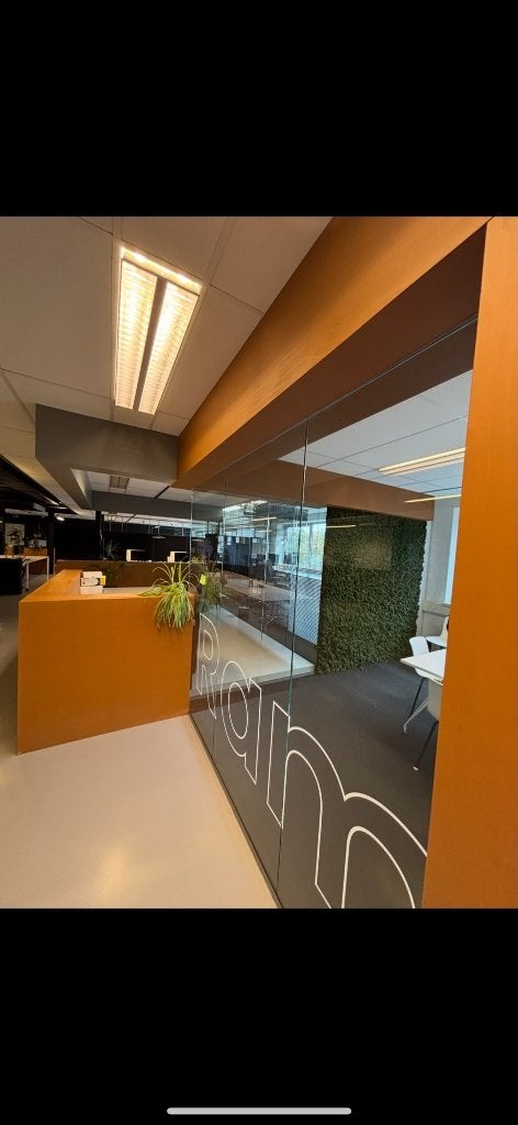 Glazen wand wandpanelen scheidingswand ( 651 ), Ophalen, Gebruikt, 80 tot 120 cm, 160 cm of meer