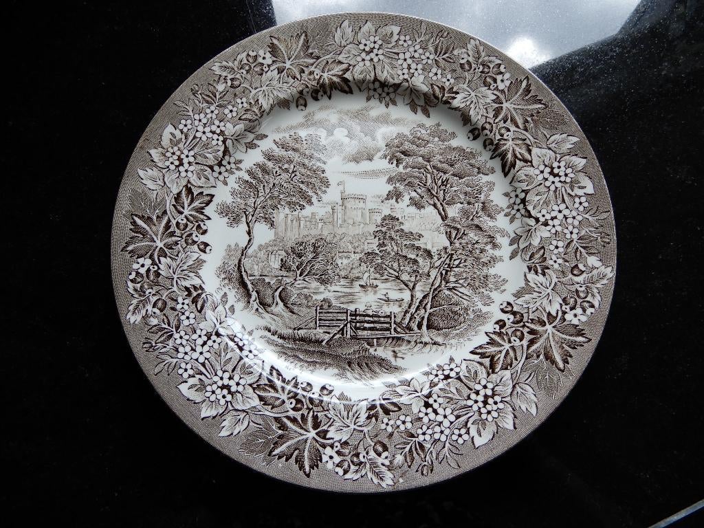 Dinerbord Castles handgraving England, Ophalen of Verzenden