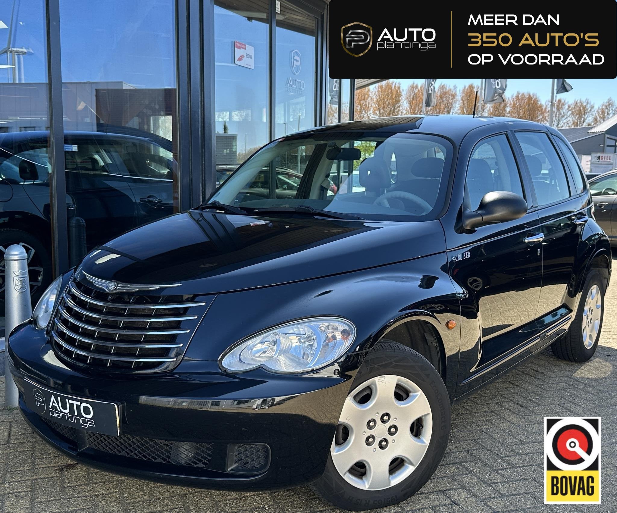 Chrysler PT Cruiser 2.4i Classic EXPORT | Nette Staat | D Ri, Auto's, Chrysler, Voorwielaandrijving, Zwart, Handgeschakeld, Grijs