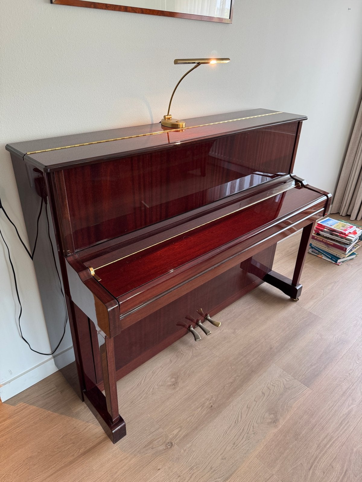 Yamaha Silent Piano V118NTSII (2012), Muziek en Instrumenten, Piano's, Ophalen, Bruin, Zo goed als nieuw, Piano