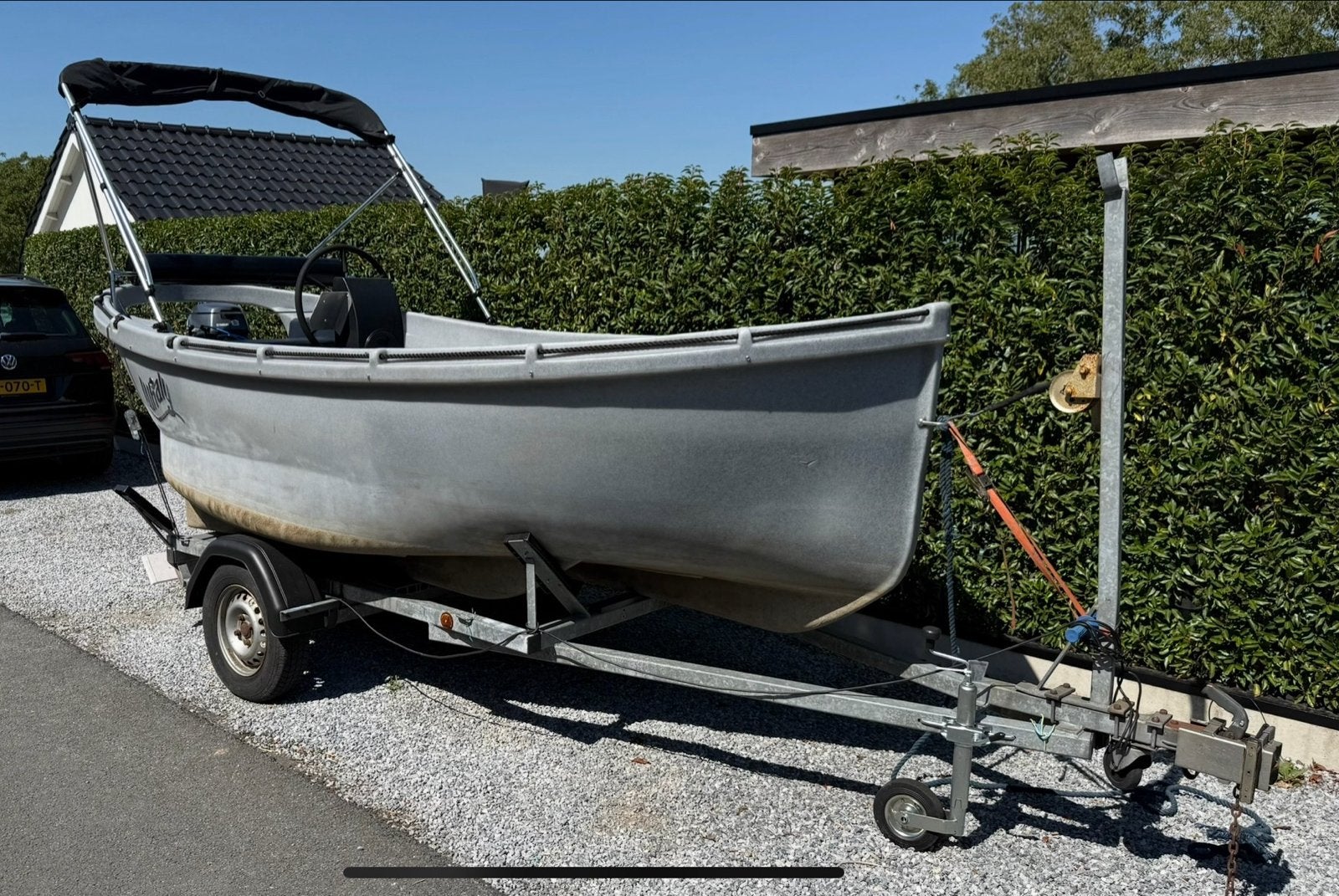 Boot trailer voor Whaly 450, Watersport en Boten, Minder dan 1500 kg, Gebruikt, Sloepentrailer, Minder dan 6 meter