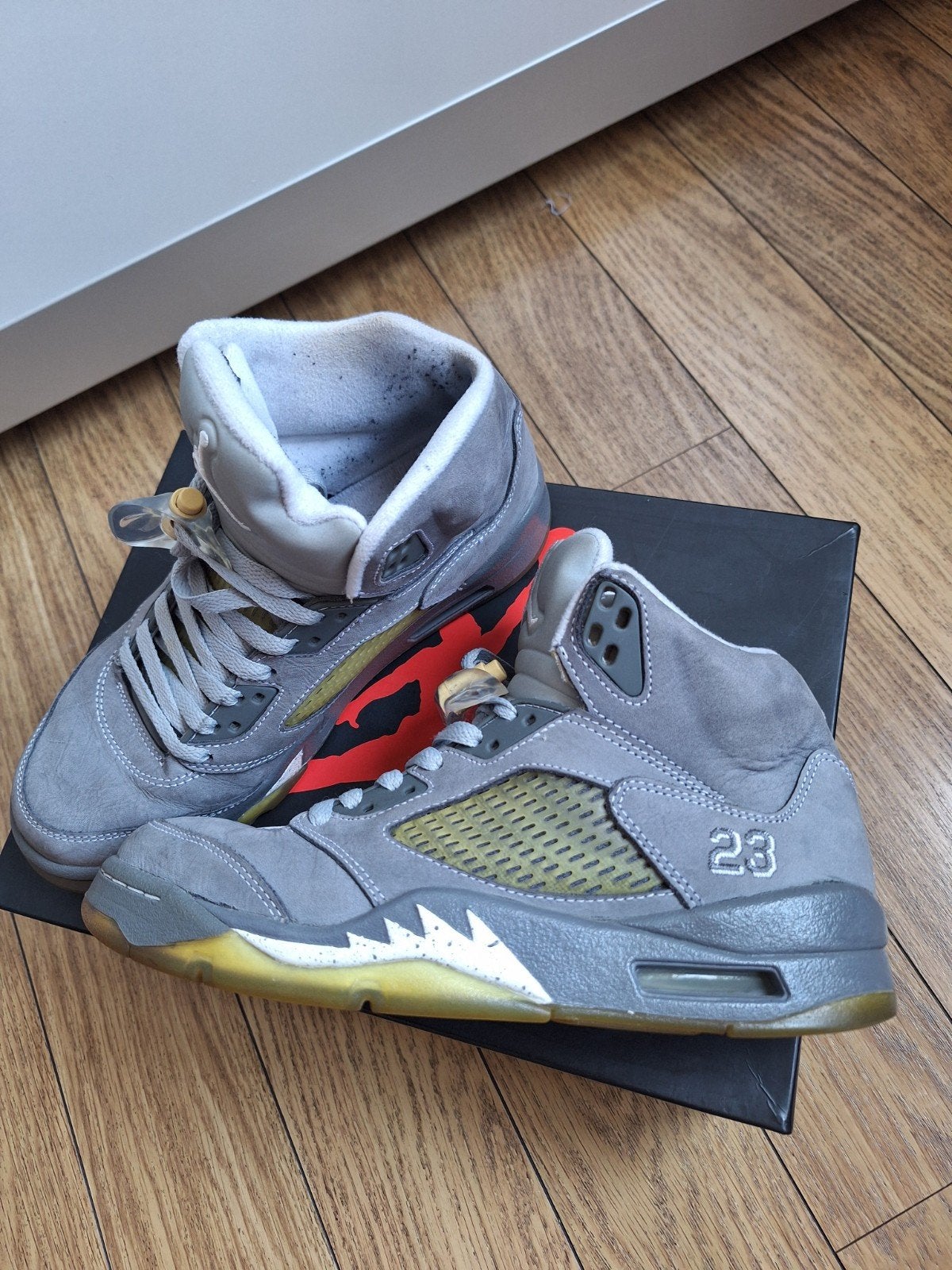 nike air Jordan retro 5 wolfgrey maat 40, Ophalen of Verzenden, Gedragen