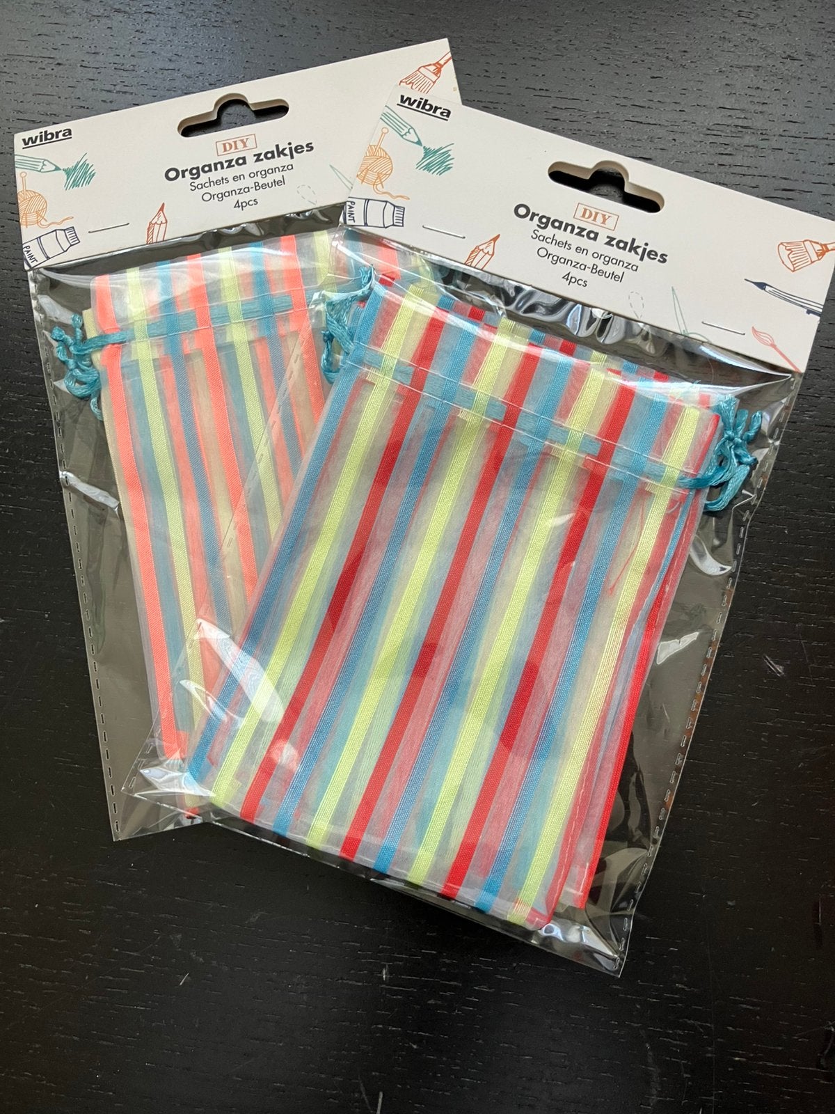 Nieuw/gekleurde tule zakjes organza/ 2 setjes, Ophalen of Verzenden, Zo goed als nieuw, Versiering, Verjaardag