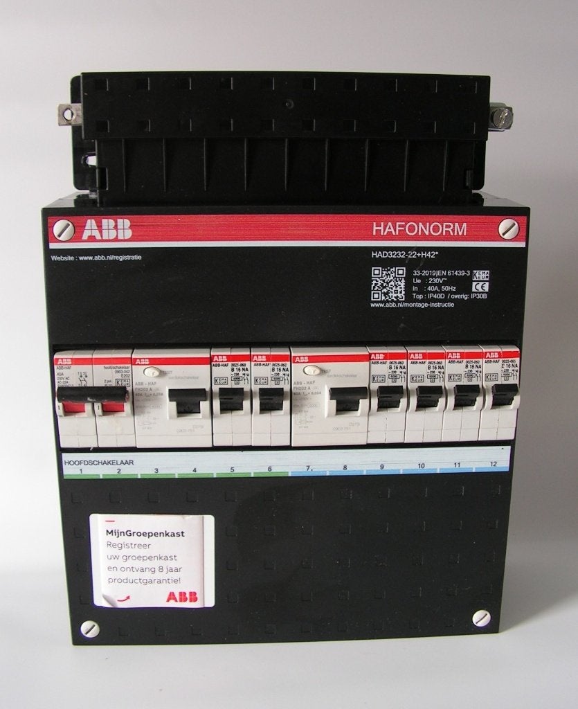 ABB busboard groepenkast ( 6 groepen ) KEURIGE STAAT !, Ophalen of Verzenden, Zo goed als nieuw, Overige typen