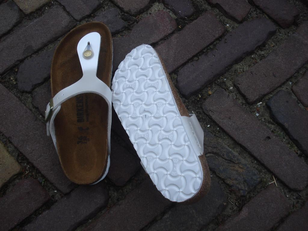 BIRKENSTOCK GIZEH WIT NIEUW 36 GRATIS VERZENDING PER POST, Slippers, Birkenstock 36, Verzenden, Wit