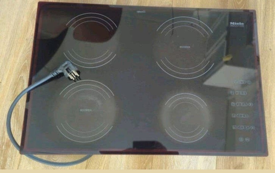 Miele inductie kookplaat, Witgoed en Apparatuur, Kookplaten, Zo goed als nieuw, Inbouw, Gas, 4 kookzones