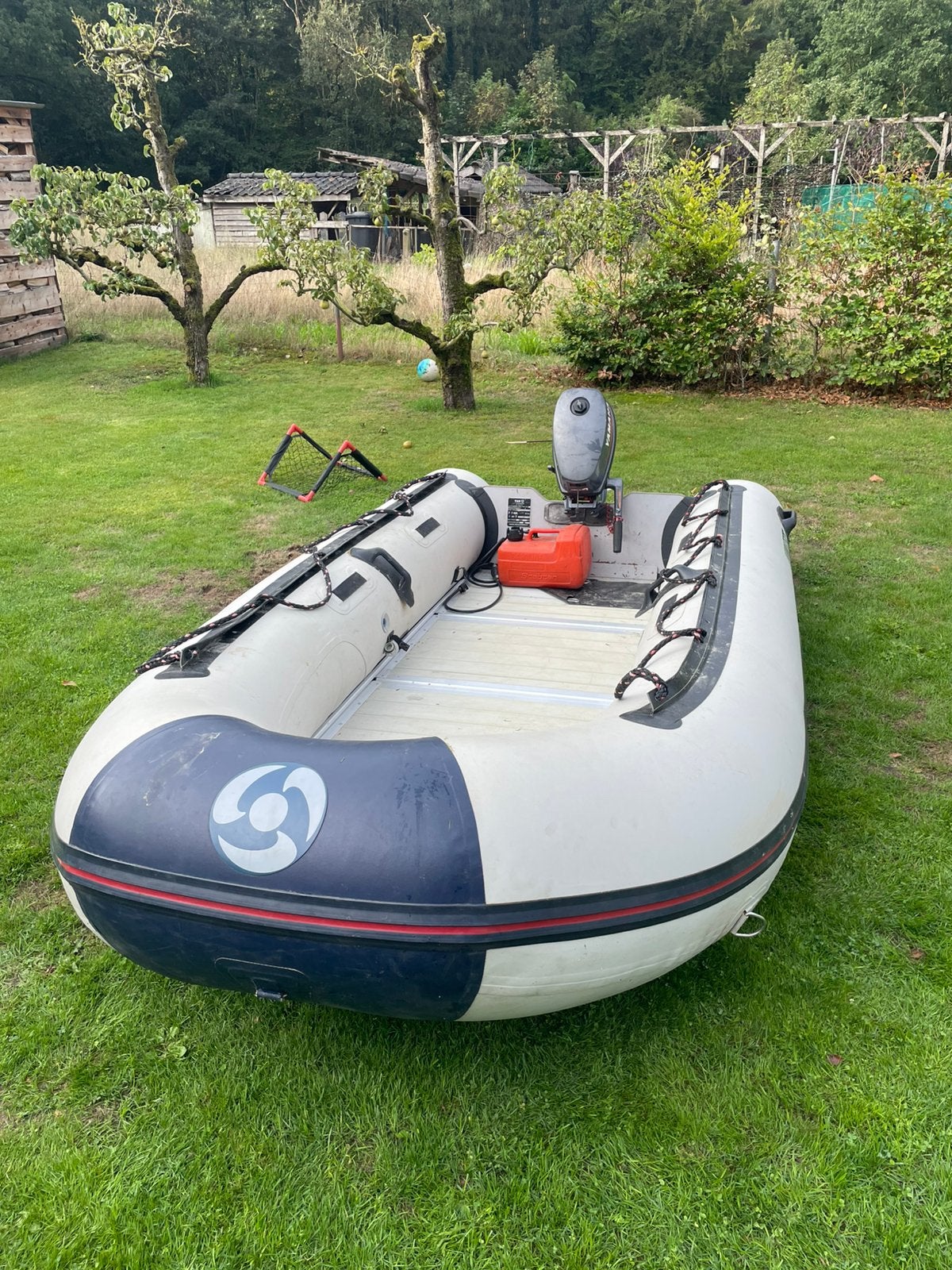 Yamaha rubberboot 360s met buitenboord motor, Ophalen, Aluminium, Gebruikt, Yamaha