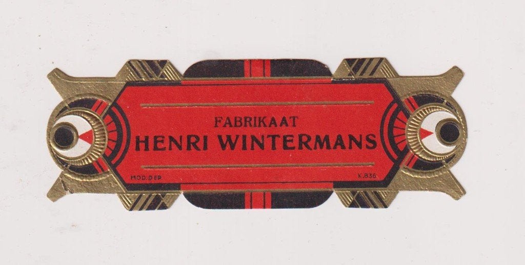 sigarenbanden - etiket - HENRI WINTERMANS, Ophalen of Verzenden, Zo goed als nieuw, Sigarenbandjes