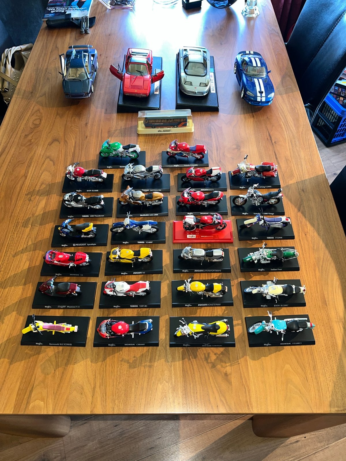 Grote collectie Maisto modelmotoren, Overige merken, Gebruikt, 1:32 tot 1:50, Overige typen