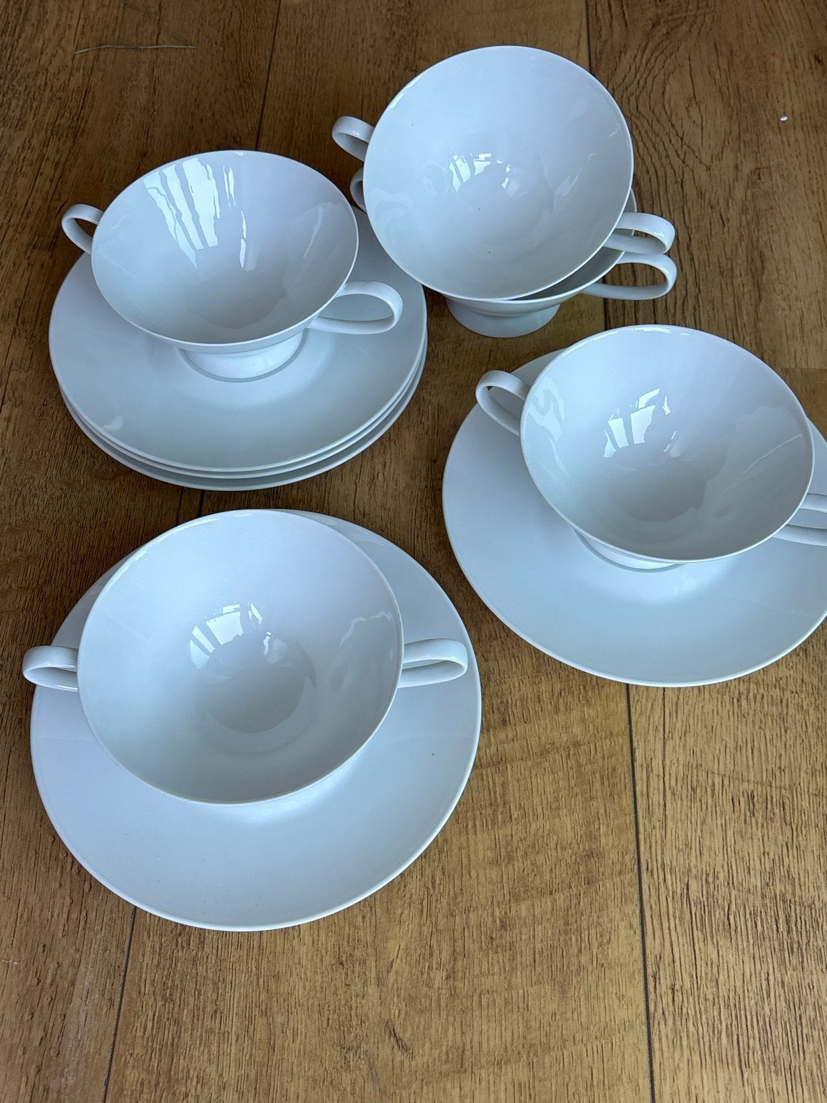 Nieuw, origineel Rosenthal porselein - 5-delig, Ophalen, Nieuw, Effen, Kop(pen) en/of Schotel(s)