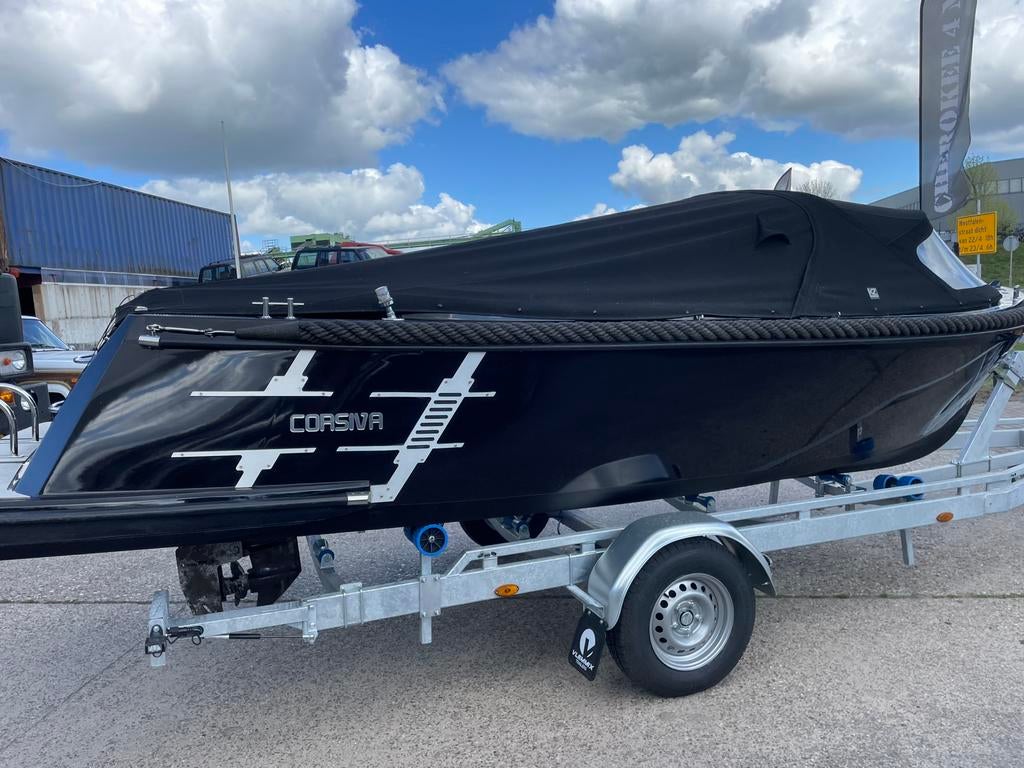 Mooie Corsiva 590 tender + 25 pk Mercury, Ophalen, Tender, Zo goed als nieuw, Rondzit