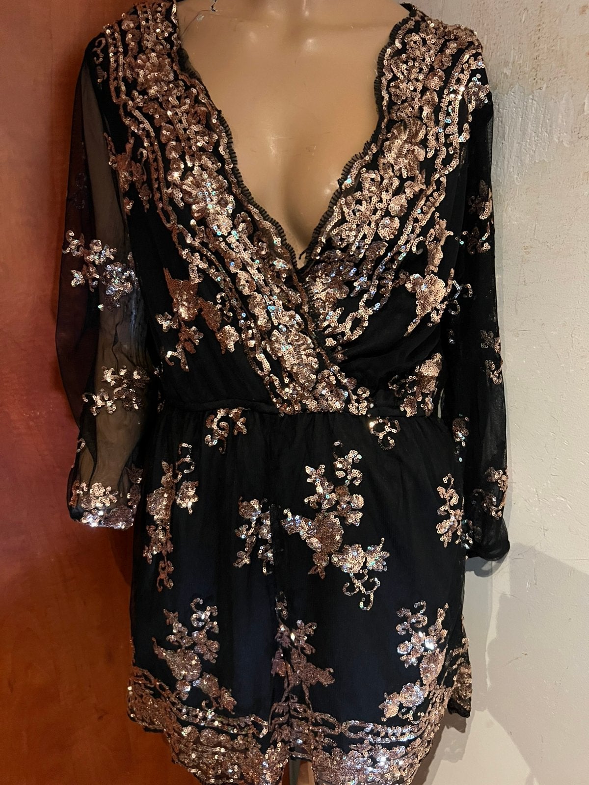 CHERRY KOKO jurk met pailletten maat L zgan, Kleding | Dames, G, Zwart, G, B