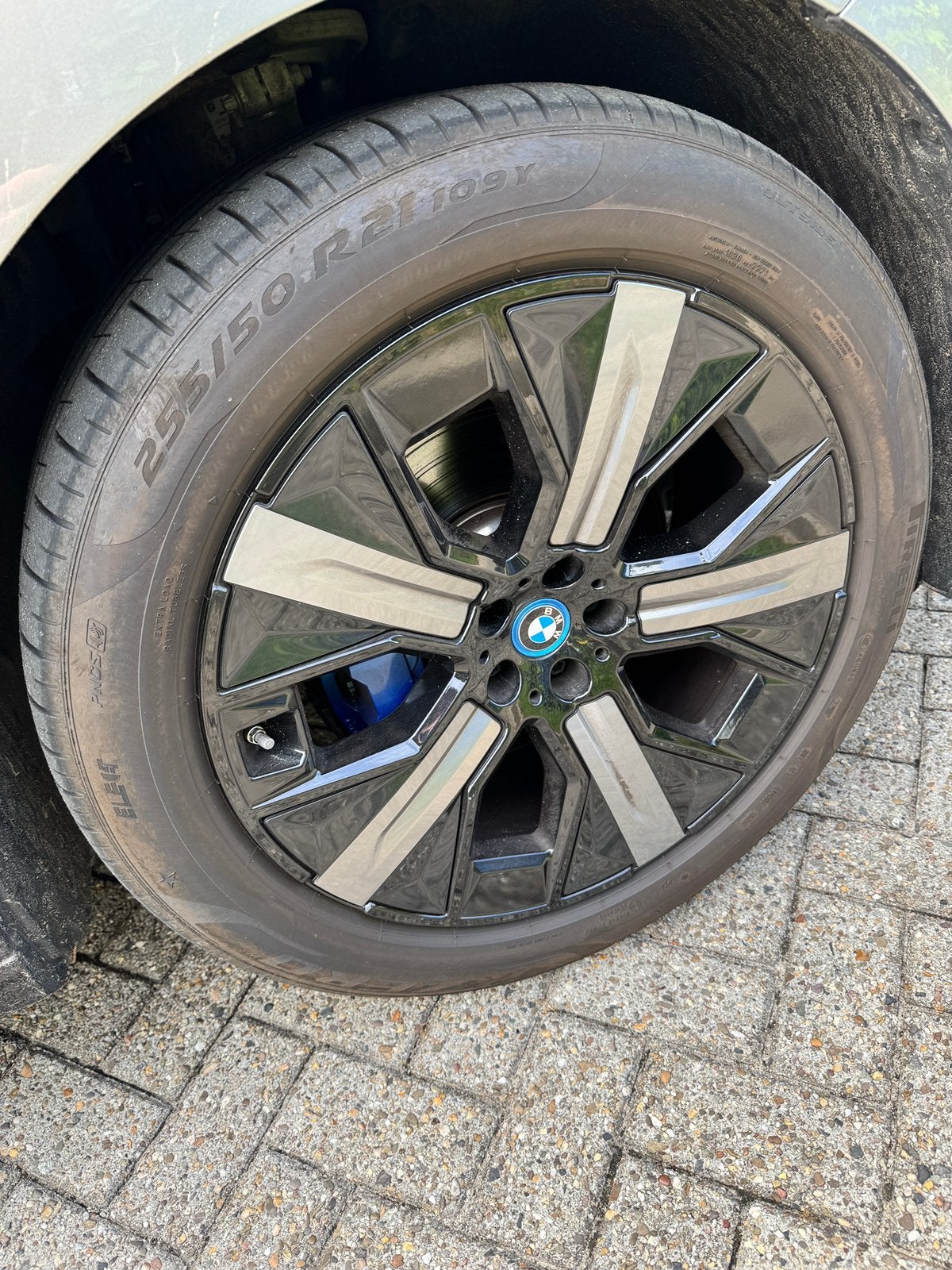 Originele BMW velgen, 21 inch met Pirelli P-zero zomerbanden, Ophalen, 255 mm, Banden en Velgen, 21 inch