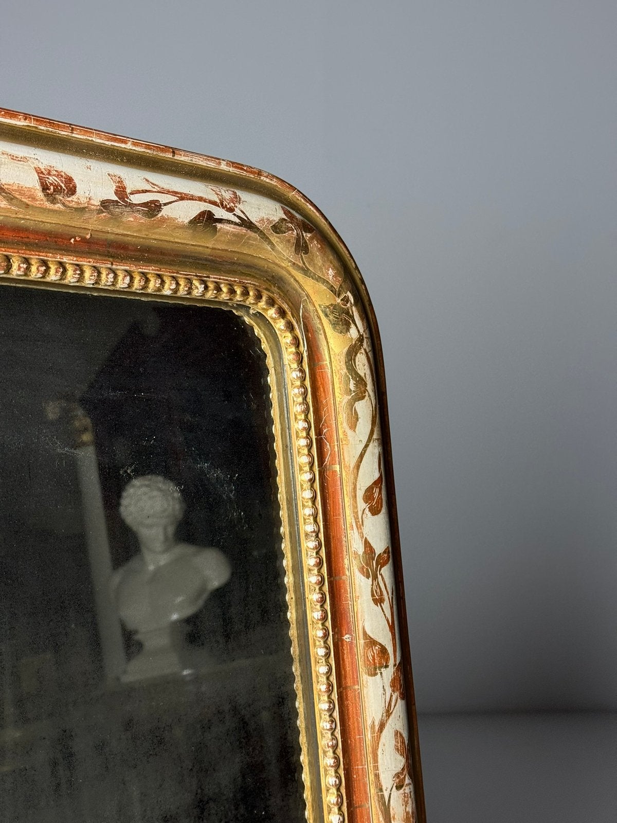 Louis Philippe spiegel Frans antiek, Antiek en Kunst, Antiek | Spiegels, Ophalen, Rechthoekig, Minder dan 50 cm