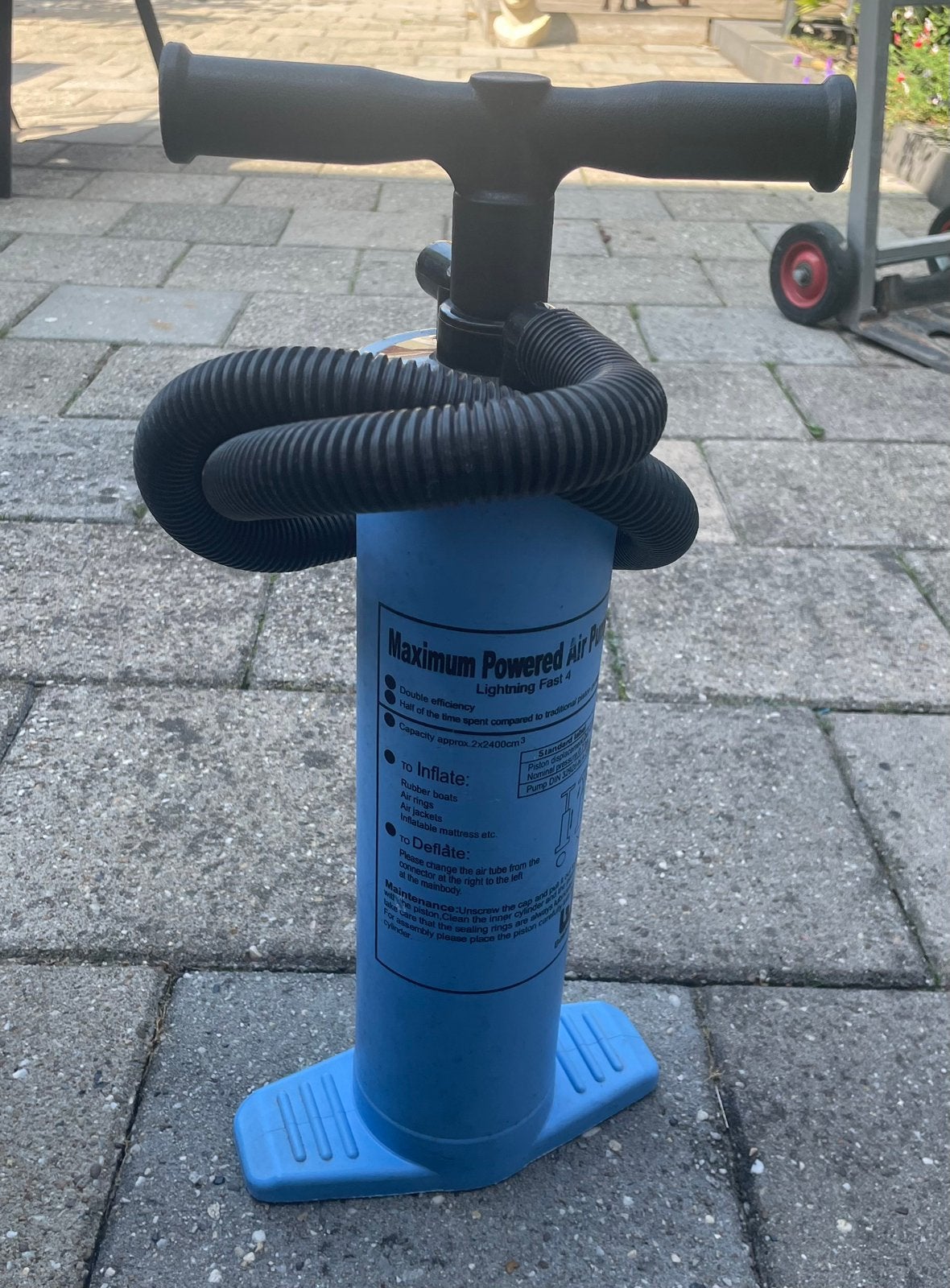 Luchtpomp, Ophalen, Zo goed als nieuw