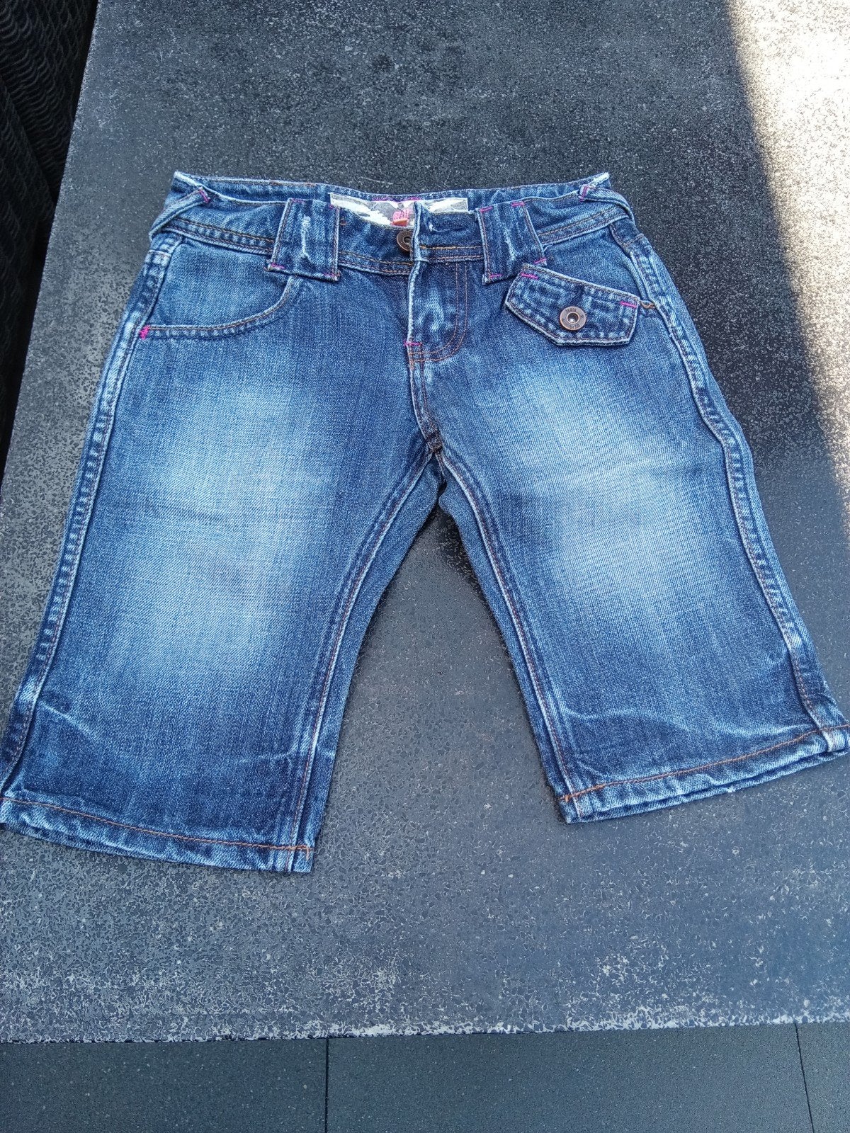 Meisjes jeans Capri maat 128., Ophalen of Verzenden, Zo goed als nieuw, Meisje, Broek
