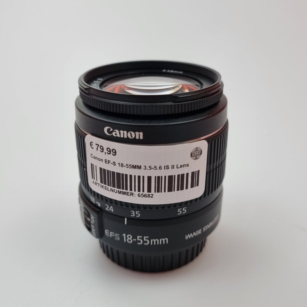 Canon EF-S 18-55MM 3.5-5.6 IS II Lens, Audio, Tv en Foto, Fotografie | Lenzen en Objectieven, Canon, Gebruikt, Support@canon.com