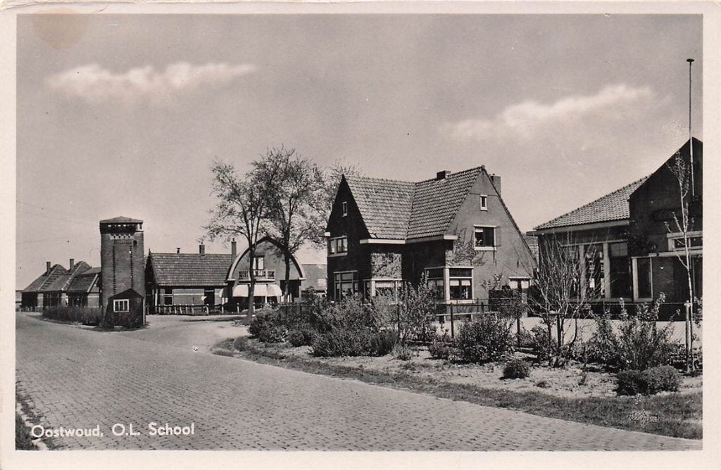 702-398-003 Oostwoud O.L School, Verzenden, Voor 1920, Noord-Holland