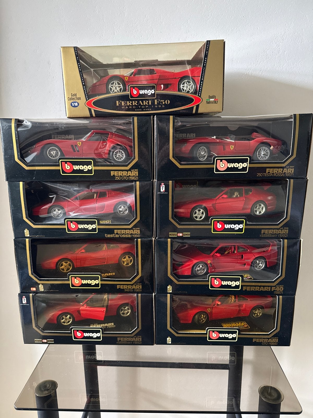 Burago Ferrari Collectie - 9 Modellen 1:18 Schaal, Ophalen of Verzenden, Nieuw, Auto, Bburago