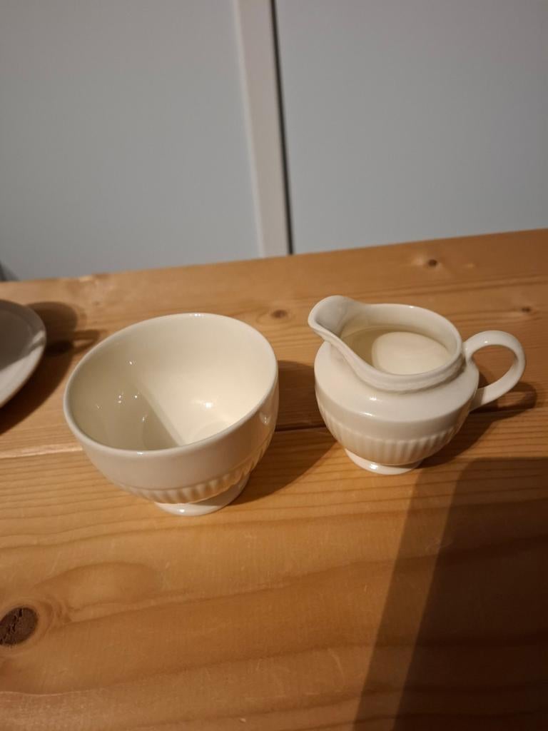 Wedgwood Edme roomstelletje Suikerpot en Melkkan, Ophalen of Verzenden