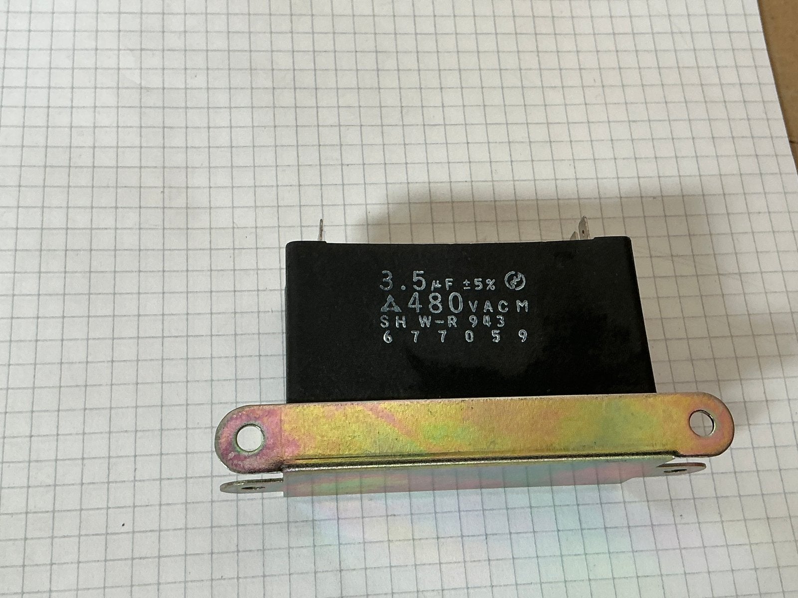 Sharp / matsushita 3,5uf MP condensator 480VAC OEM part, Sharp, Ophalen of Verzenden, Zo goed als nieuw, NA