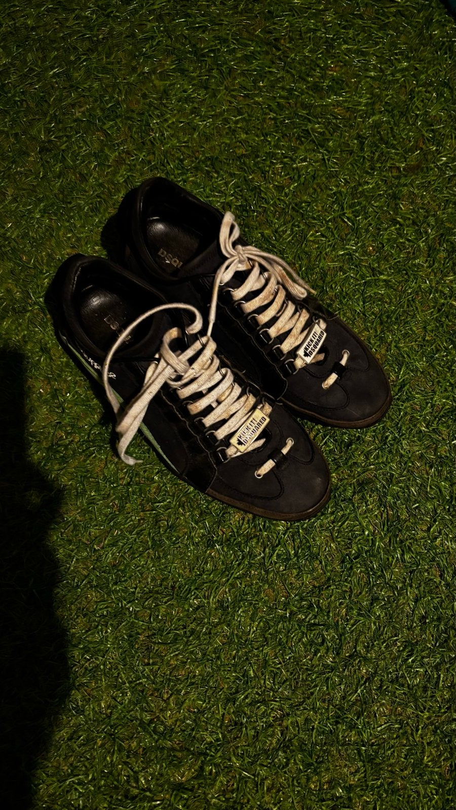 DSQUARED2 sneakers maat 42 zwart met groen accent, Ophalen of Verzenden, Gedragen, Zwart, Sneakers of Gympen