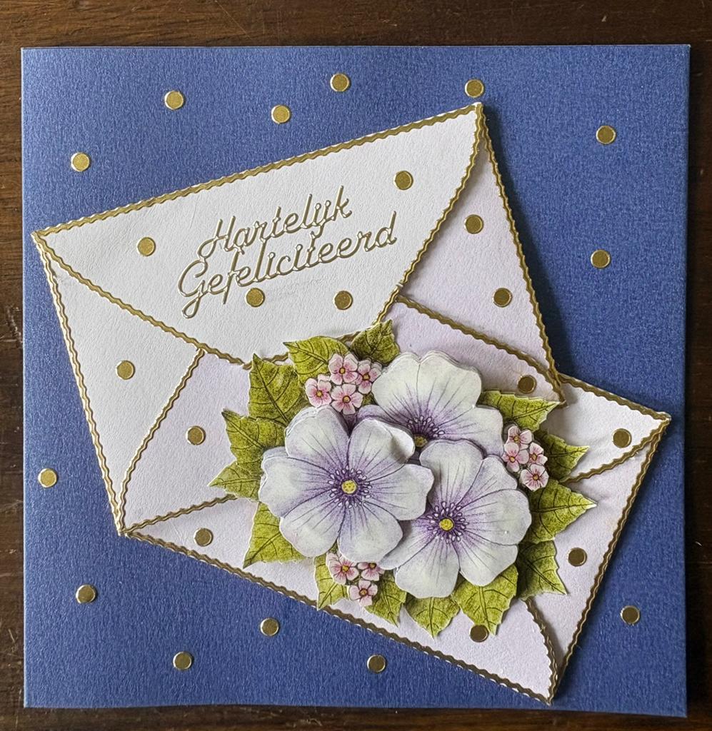 Nieuwe zelfgemaakte kaart gefeliciteerd 3D, Hobby en Vrije tijd, Kaarten | Zelfgemaakt, Ophalen of Verzenden, Nieuw, Overige thema's