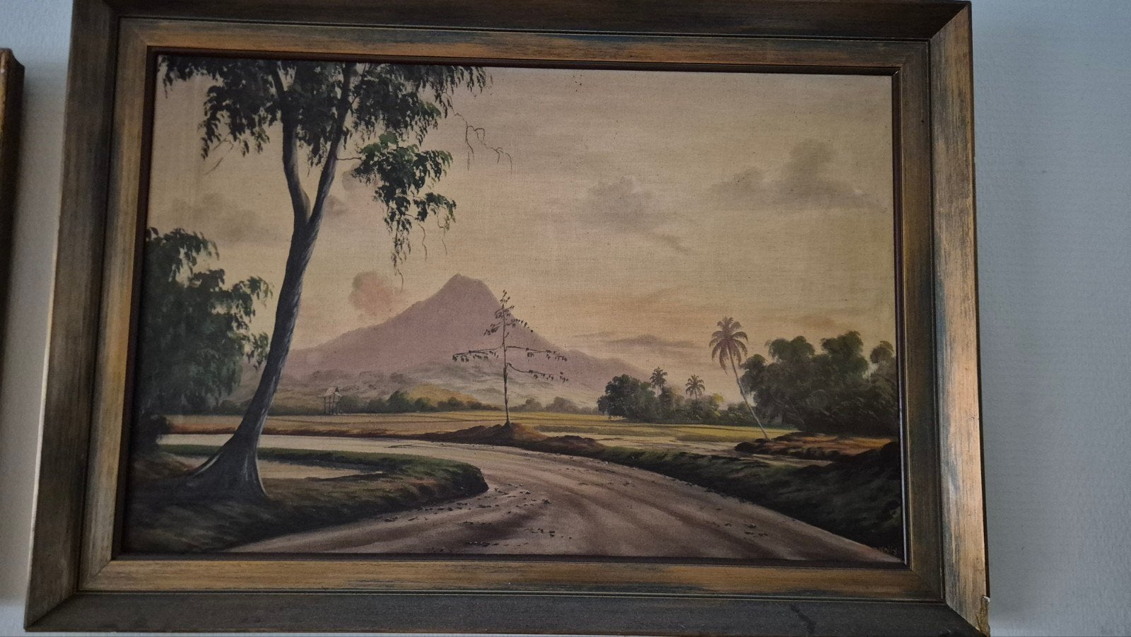Olieverfschilderij gesigneerd B. tonniy - Landschap, Ophalen of Verzenden