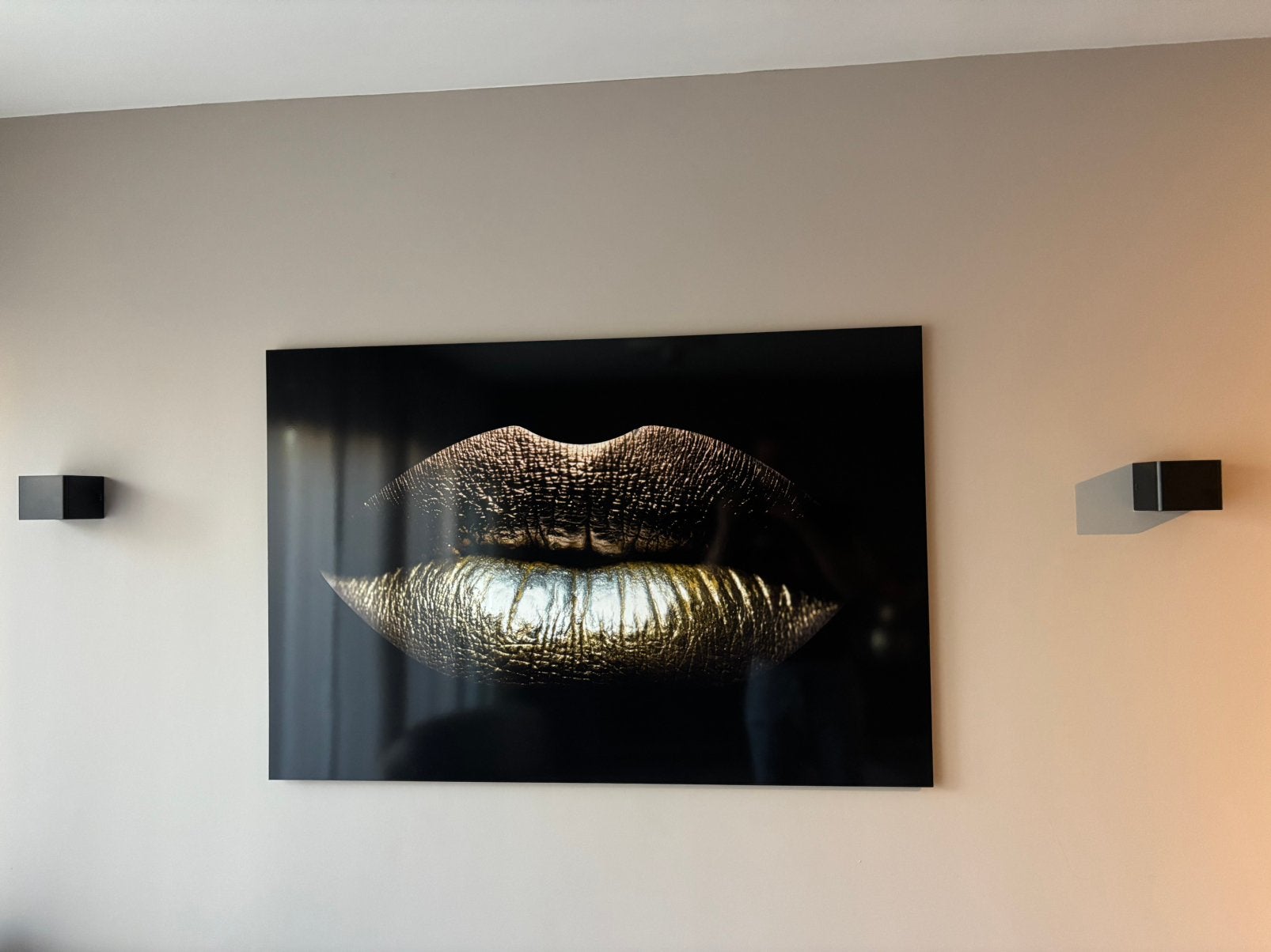 Gave  gehard glas schilderij 80x120, Ophalen