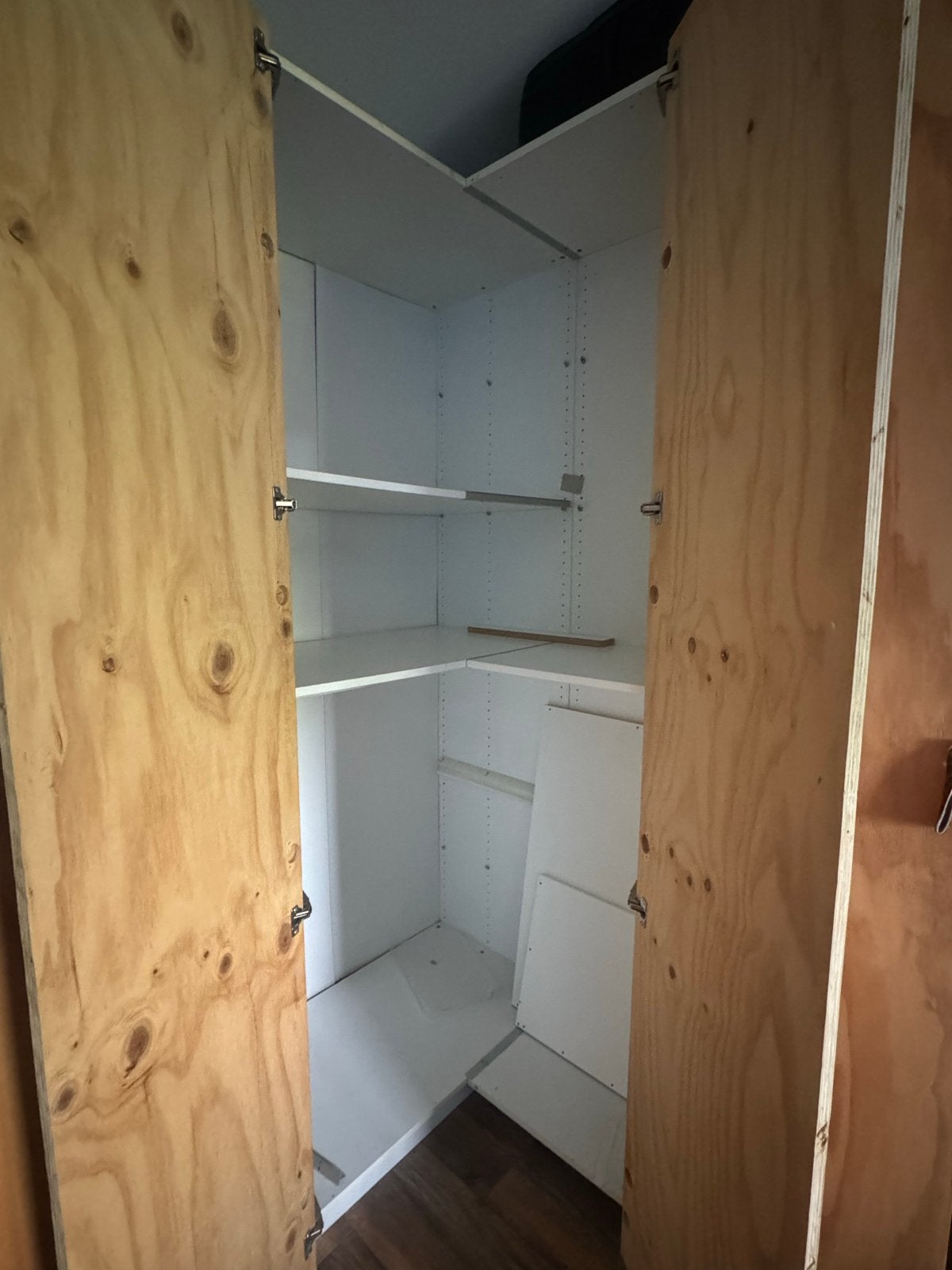 IKEA Pax hoekkast met multiplex deuren (gedemonteerd), Ophalen, Gebruikt, 100 tot 150 cm, 200 cm of meer