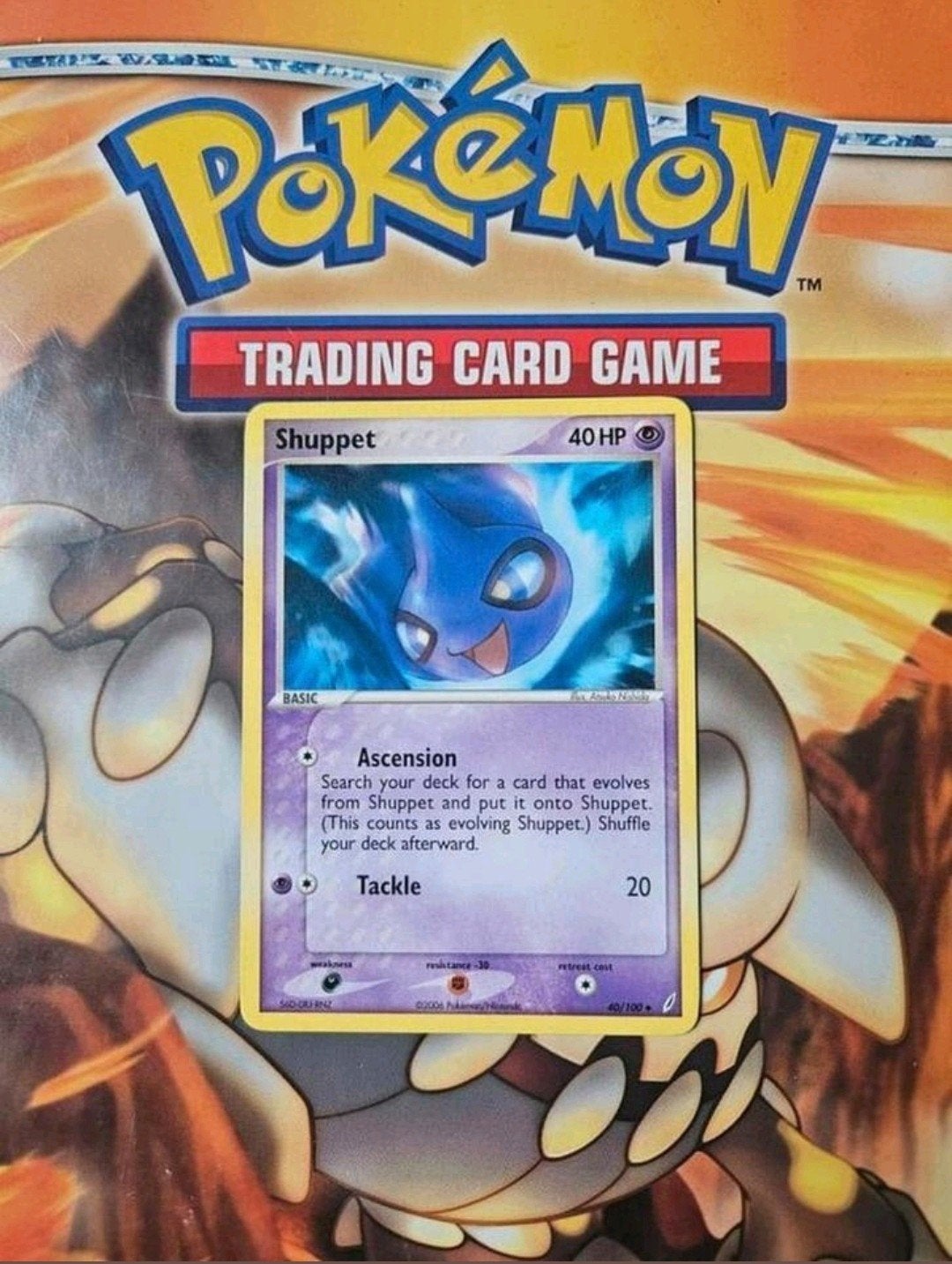 Shuppet 40/100 Ex Crystal Guardians pokemon kaart, Ophalen of Verzenden, Zo goed als nieuw, Losse kaart