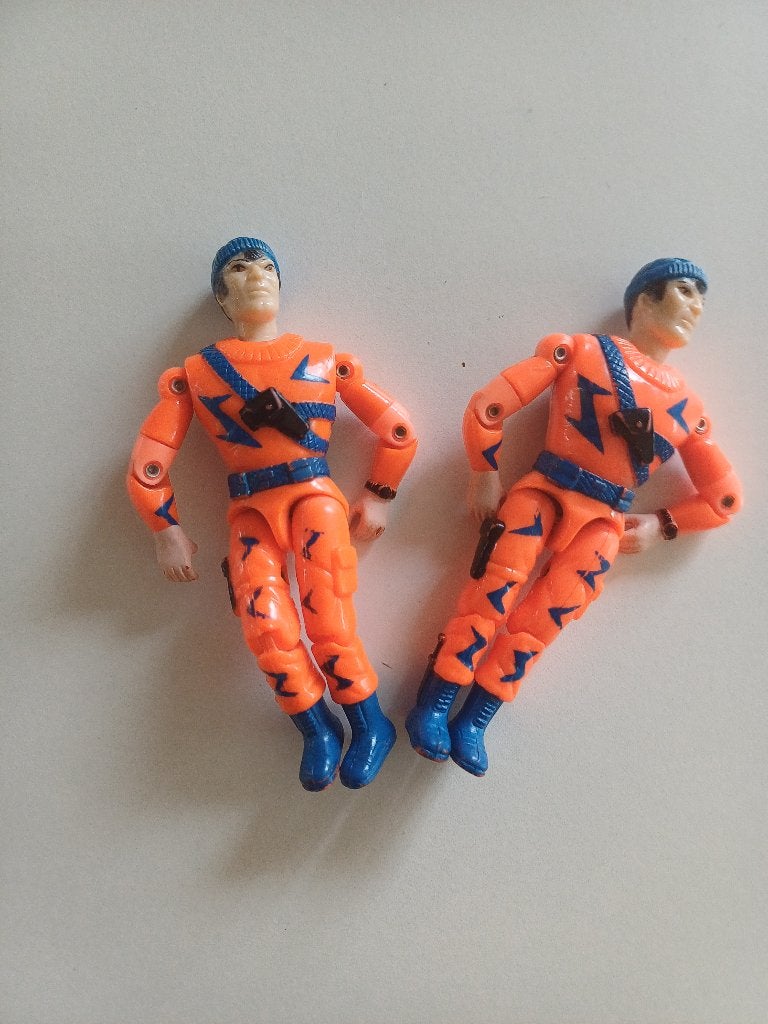 2x Vintage Lanard The Corps John Eagle 3.75" Action Figure, Ophalen of Verzenden, Gebruikt