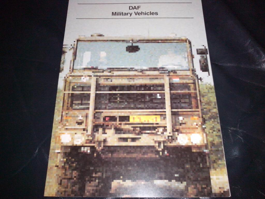 Militaire Leyland DAF YA4442 YA5444 YBZ3300 brochure folder, Ophalen of Verzenden, Zo goed als nieuw, Overige merken