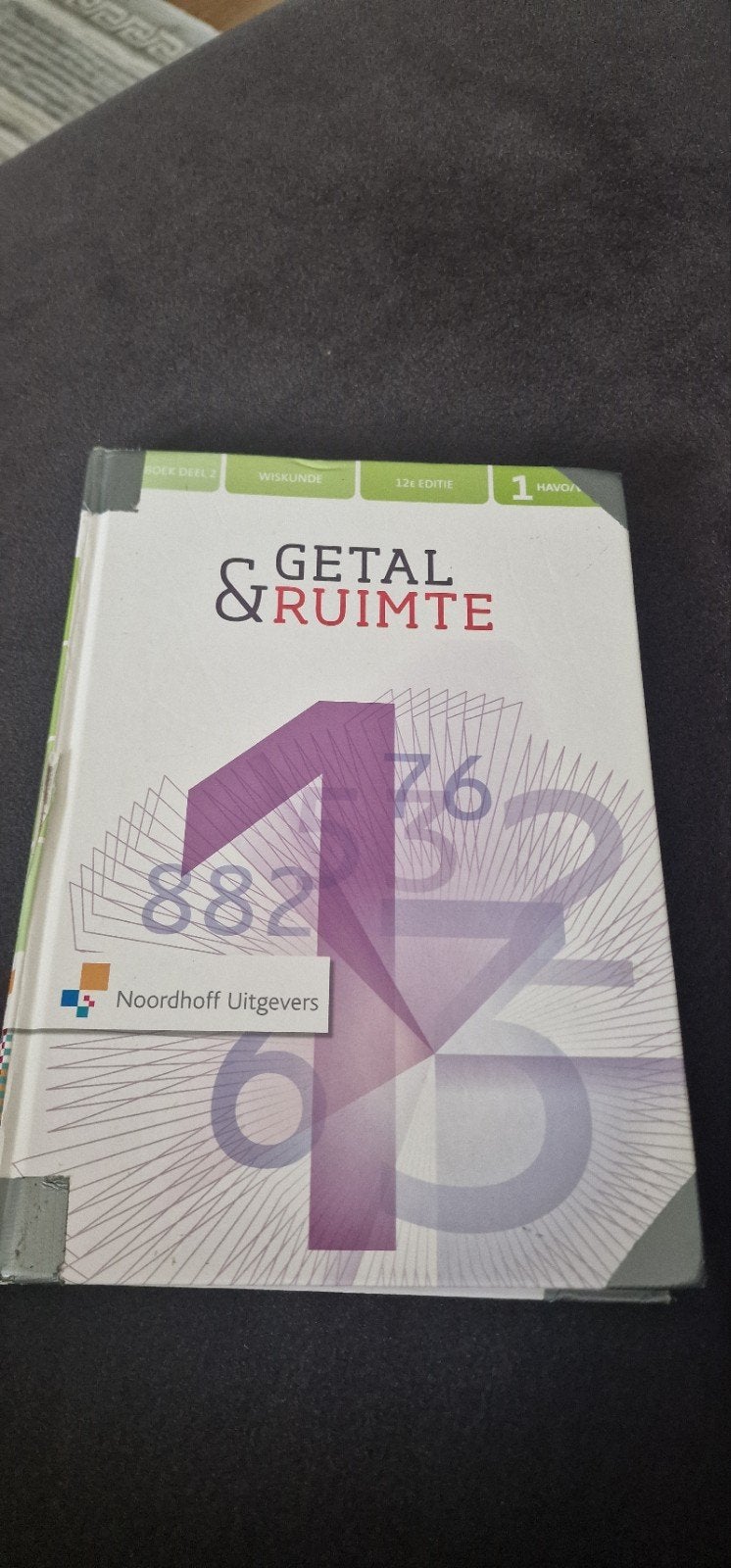getal ruimte 1 havo vwo deel 2, Ophalen, Zo goed als nieuw, HAVO, Overige vakken