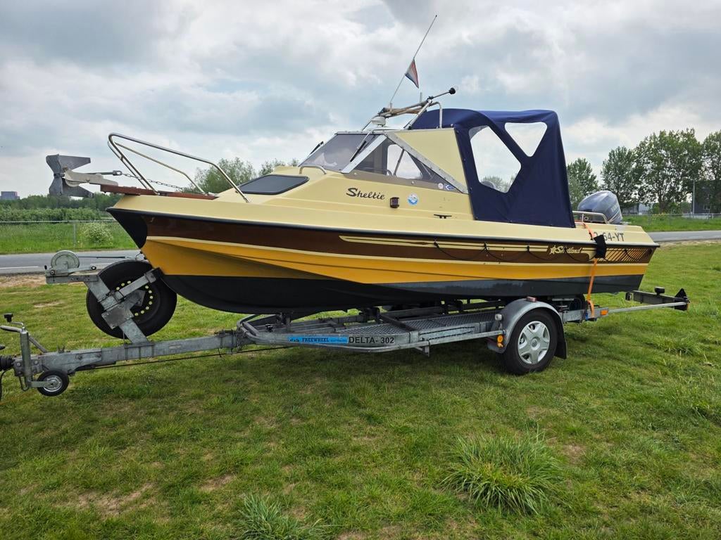 Shetland Sheltie 535, Watersport en Boten, Ophalen, Polyester, Benzine, Buitenboordmotor