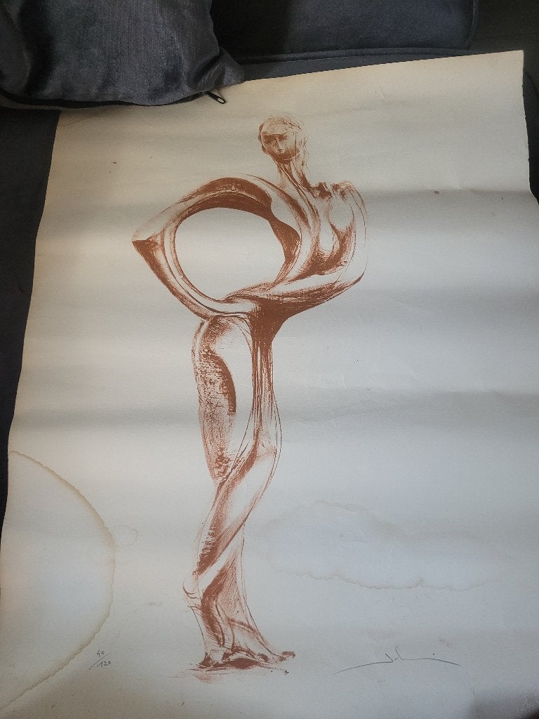 originele lithografie van de Franse kunstenaar Bernard Jobin, Antiek en Kunst, Kunst | Schilderijen | Klassiek, Ophalen of Verzenden