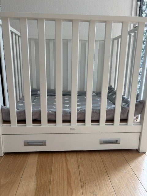 Baby box, Ophalen, Gebruikt, Vierkant, In hoogte verstelbaar